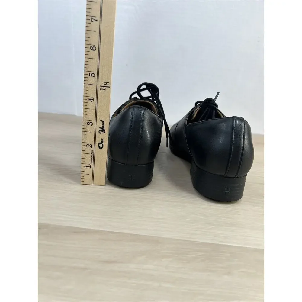 Shoes For Crews Black Slip Resistant Work Shoes Lace Up Loafers Women’s Size 7